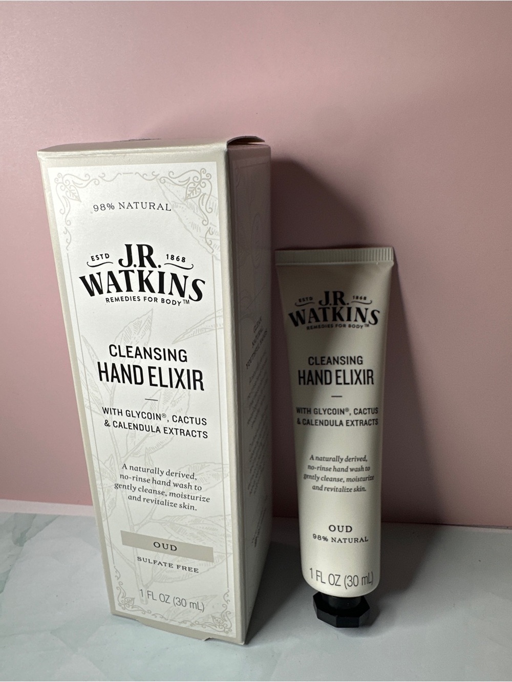 Oud Hand Elixir No Rinse Hand Wash - White